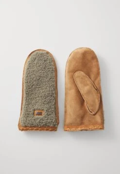 UGGFLUFF SCALLOPED MITTEN - Mittens - Chestnut -Shein Fashion Store 08489cb8e3854ba5af42587993471e0a