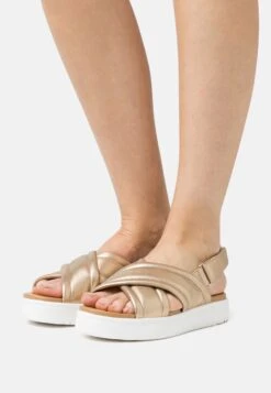 Ugg Zayne Slingback - Platform Sandals - Gold Metallic