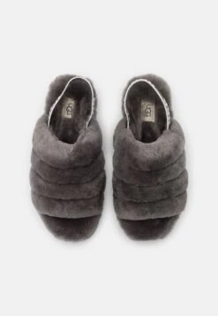 Ugg Fluff Yeah Slide - Slippers - Charcoal -Shein Fashion Store 6136d4be5a56437e9809fd5f1315ce87