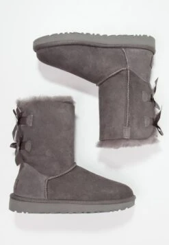 Ugg Bailey Bow - Classic Ankle Boots - Grey -Shein Fashion Store 683e56e11a764f699e03030e0235c039