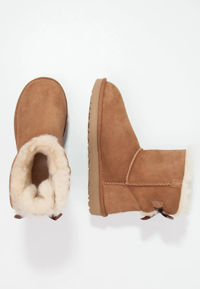 Ugg Mini Bailey Bow - Classic Ankle Boots - Chestnut 8 Ugg Mini Bailey Bow - Classic Ankle Boots - Chestnut - Image 8