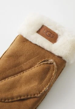 Ugg ATHERSON EMBROIDERED MITTEN - Mittens - Chestnut -Shein Fashion Store 6f3da27b2df6488ea3f9a08e27e37df9