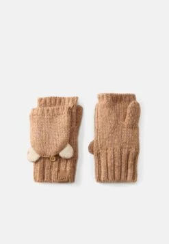 Ugg CHUNKY CAT MITTEN UNISEX - Mittens - Camel