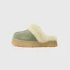 Ugg DISQUETTE - Slippers - Moss Green/muted Brass