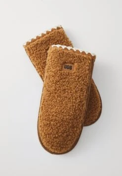 UGGFLUFF SCALLOPED MITTEN - Mittens - Chestnut -Shein Fashion Store 97ca5c350811416db81513f43dff3081