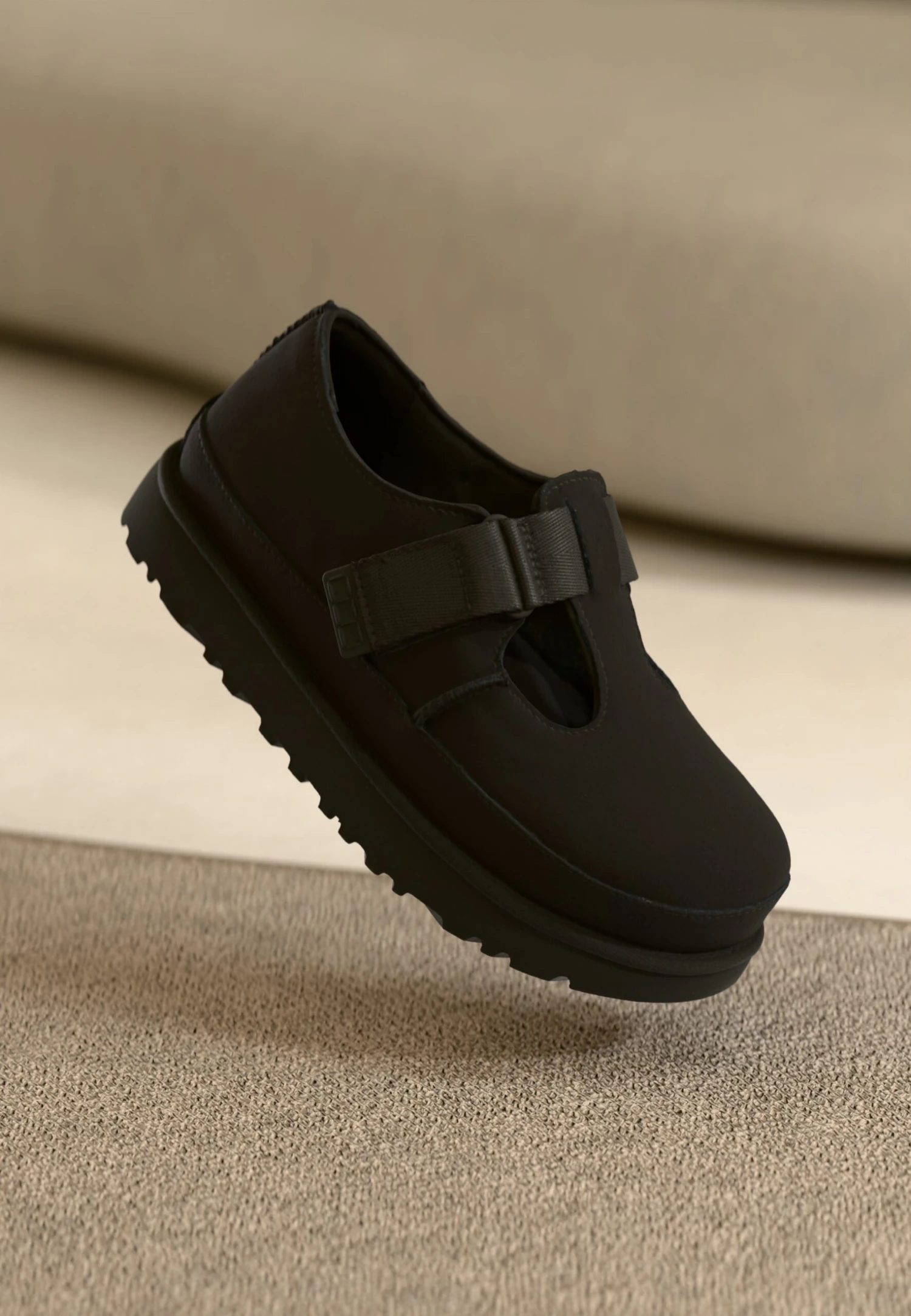 Ugg GOLDENSTAR MARY JANE - Ankle Strap Ballet Pumps - Black 1 Ugg GOLDENSTAR MARY JANE - Ankle Strap Ballet Pumps - Black