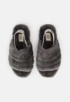 Ugg Fluff Yeah Slide - Sandals - Charcoal -Shein Fashion Store 9fe4483f55ee43dba0995e7dbe95b8a7