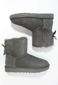 Ugg Mini Bailey Bow - Classic Ankle Boots - Grey -Shein Fashion Store a9c3523a6a8d4e6b9251700f6f33cbbb