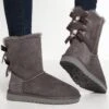 Ugg Bailey Bow - Classic Ankle Boots - Grey