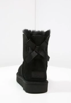 Ugg Mini Bailey Bow - Classic Ankle Boots - Black -Shein Fashion Store b91627f1f2d74230b41593e71102cdba