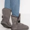 Ugg Bailey Button Ii - Classic Ankle Boots - Grey