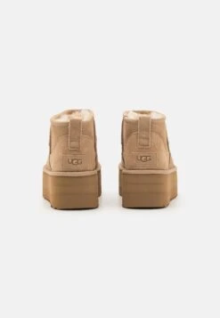 Ugg CLASSIC ULTRA MINI PLATFORM - Ankle Boots - Sand -Shein Fashion Store c920494806814800bfe3ba3b06f8093d