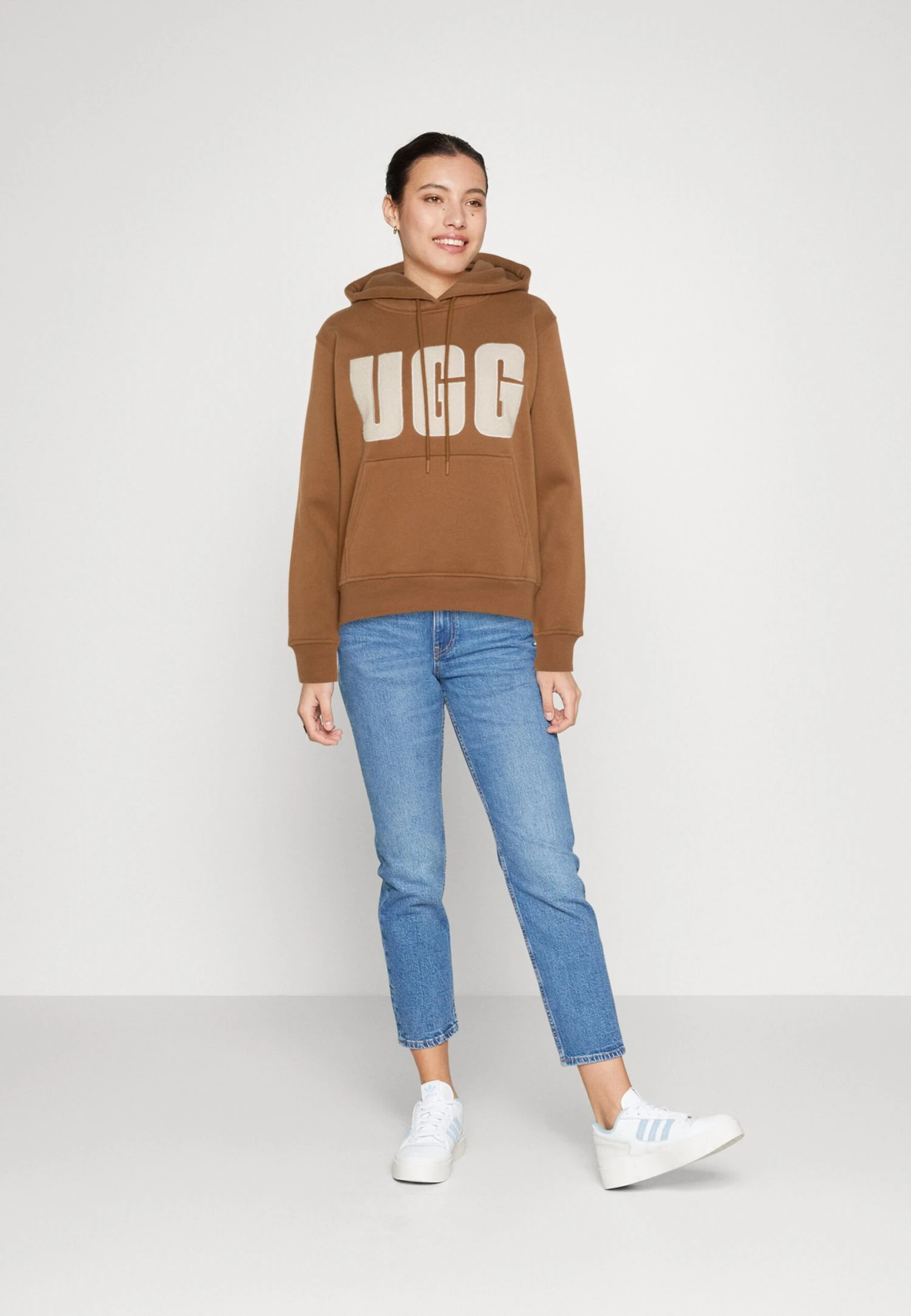 Ugg Logo Hoodie - Sweatshirt - Chestnut/Plaster 2 Ugg Logo Hoodie - Sweatshirt - Chestnut/Plaster - Image 2