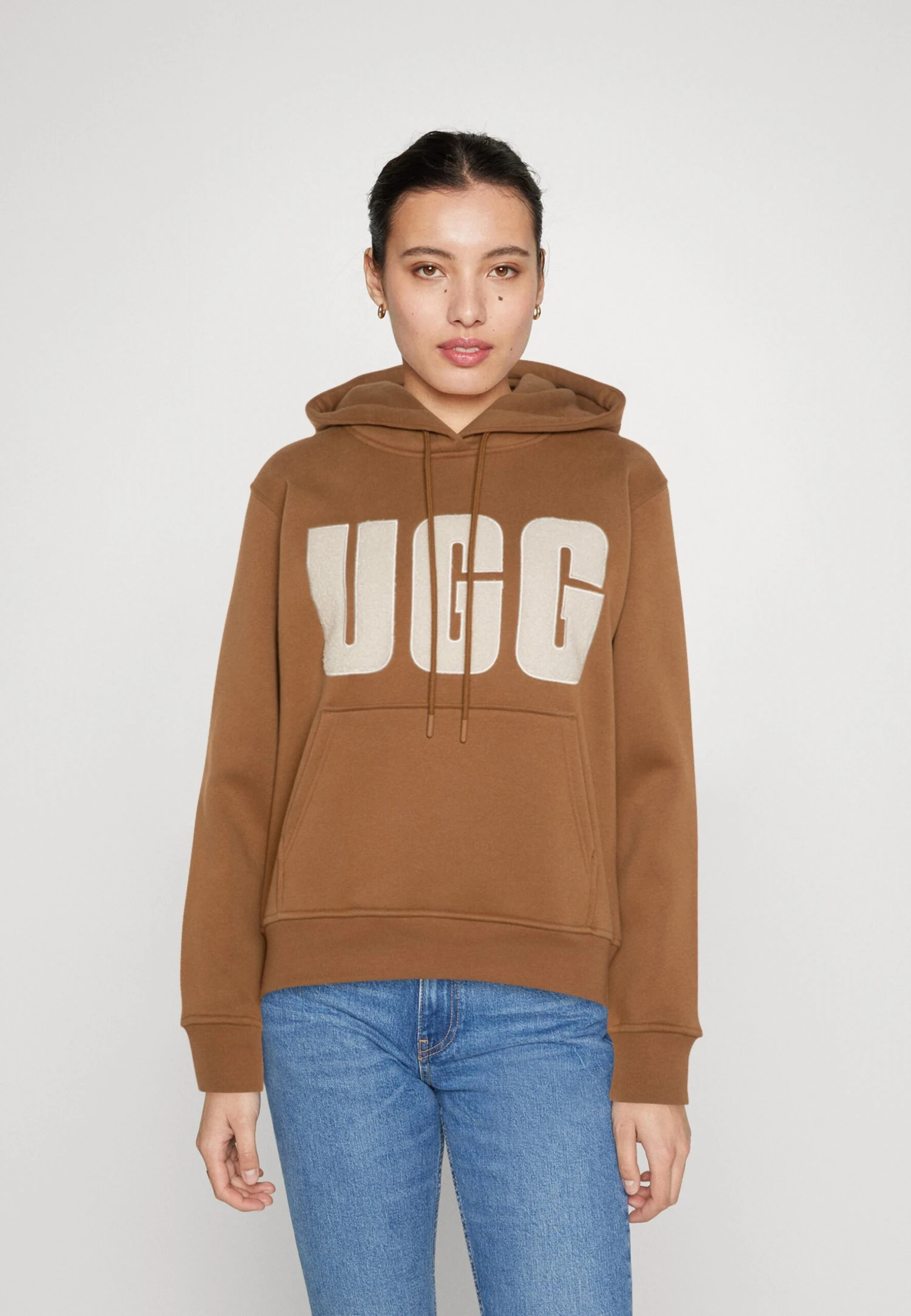 Ugg Logo Hoodie - Sweatshirt - Chestnut/Plaster 1 Ugg Logo Hoodie - Sweatshirt - Chestnut/Plaster