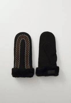 Ugg ATHERSON EMBROIDERED MITTEN - Mittens - Chestnut -Shein Fashion Store ecae2f3d1e954bb78d8a74bcadbb5218