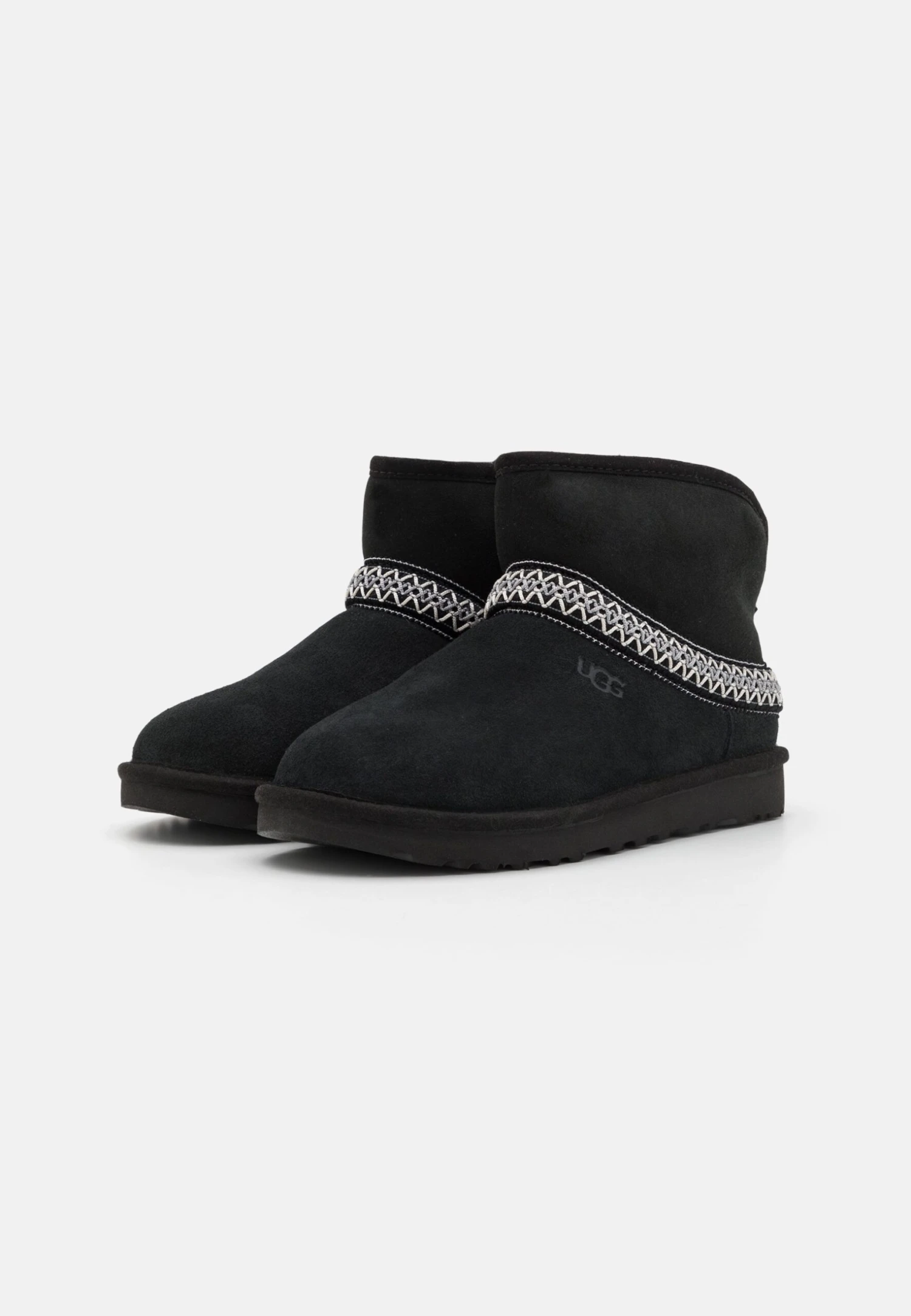 Ugg CLASSIC MINI CRESCENT - Ankle Boots - Black 4 Ugg CLASSIC MINI CRESCENT - Ankle Boots - Black - Image 4