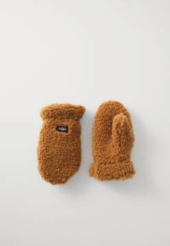 Ugg FLUFF MITTEN UNISEX - Mittens - Chestnut